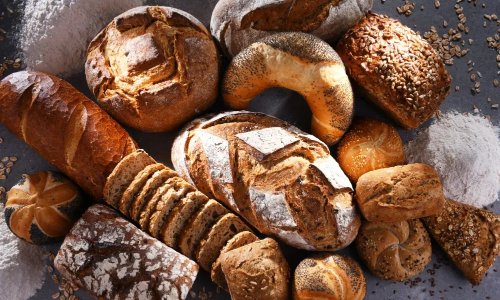 boulangerie visuel sur des pains de différentes tailles
